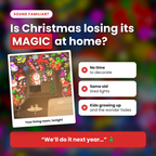 Is Christmas losing its magic at home? SantaSky projector infographic